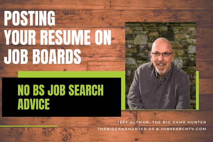 Posting Your Resume on Job Boards