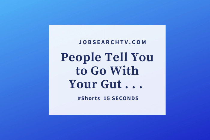 People Tell You to Go With Your Gut #shorts