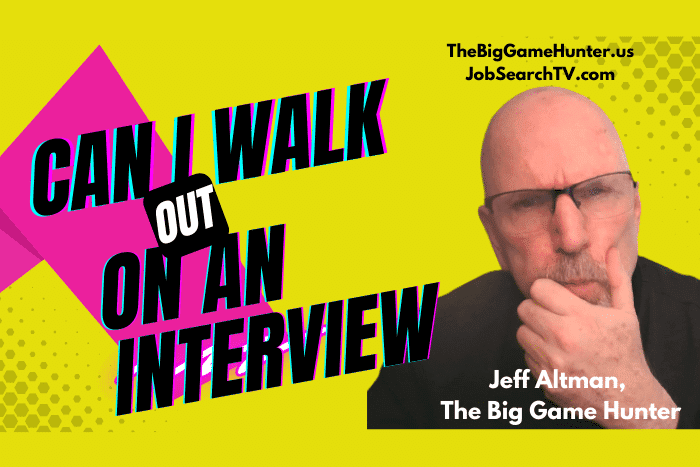 can i walk out on an interview