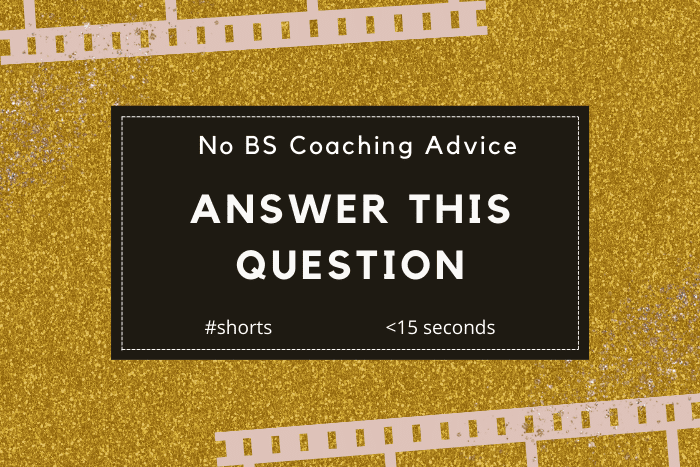 Answer This Question for Yourself