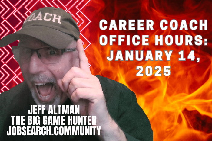 Career Coach Office Hours: January 14 2025